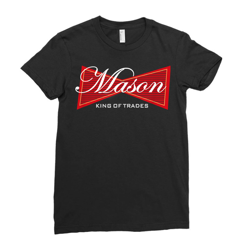 Funny Brick Mason T Shirt Bricklayer Masonry Gift Tee Ladies Fitted T-Shirt by men.adam | Artistshot