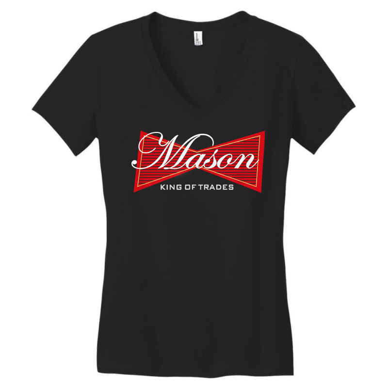 Funny Brick Mason T Shirt Bricklayer Masonry Gift Tee Women's V-Neck T-Shirt by men.adam | Artistshot