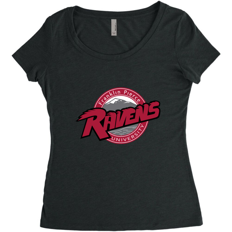 Franklin Pierce Ravens Women's Triblend Scoop T-shirt by SportZen | Artistshot