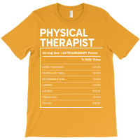 Physical Therapist Nutrition Facts Design T-shirt | Artistshot