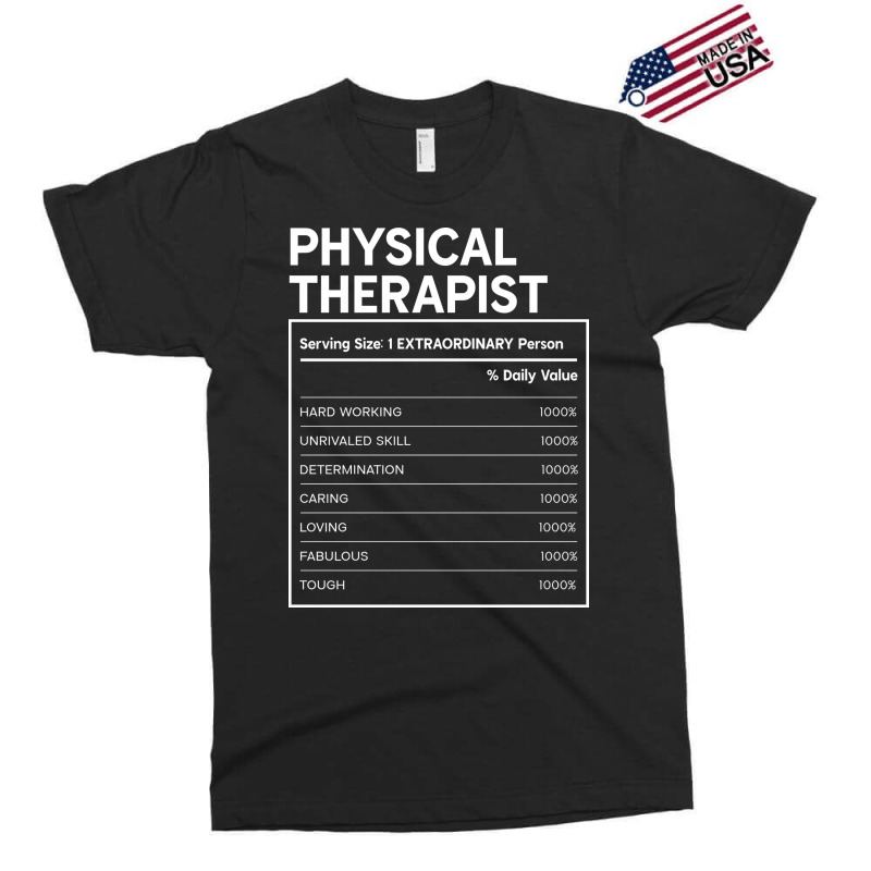 Physical Therapist Nutrition Facts Design Exclusive T-shirt by spaicperrasu | Artistshot