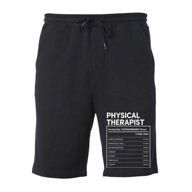 Physical Therapist Nutrition Facts Design Fleece Short by spaicperrasu | Artistshot