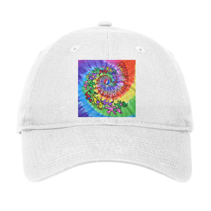 Retro Grateful Design Adjustable Cap | Artistshot