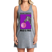 Massage Therapist Wild And Free Zebra Blowing Pink Tank Dress | Artistshot