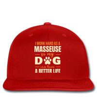 Hilarious Masseuse Dog Lover Quote Travel Printed Hat | Artistshot