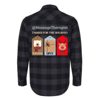 Massage Therapist Christmas Holiday Gift Tag Winte Flannel Shirt | Artistshot