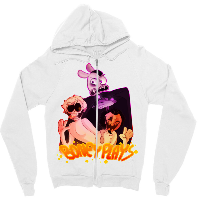 Boneyplays ! Happy Halloween ! Oneyplays ! Zipper Hoodie | Artistshot