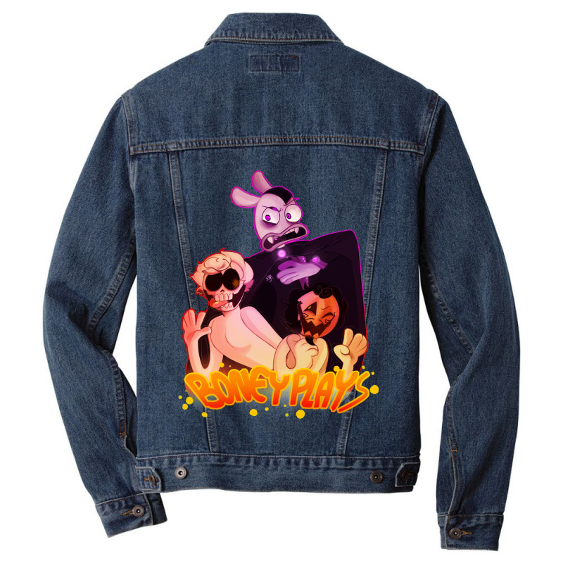 Boneyplays ! Happy Halloween ! Oneyplays ! Men Denim Jacket | Artistshot