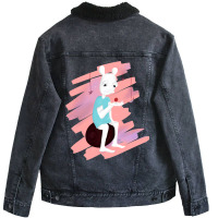 Dingdongvg Space Unisex Sherpa-lined Denim Jacket | Artistshot