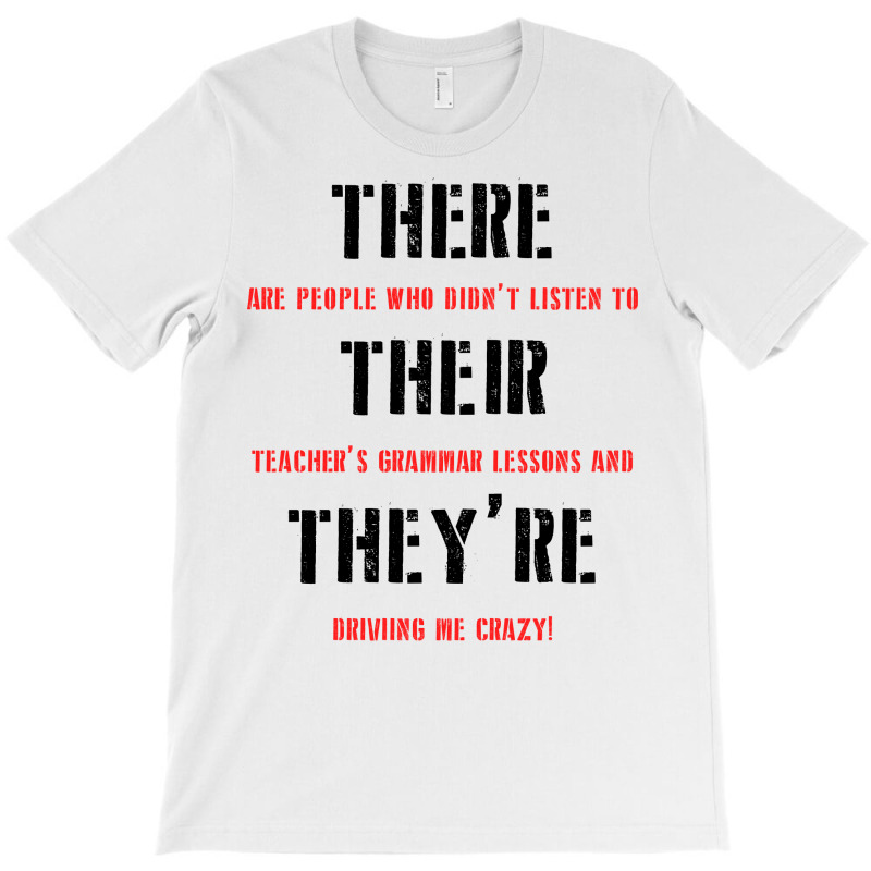 Funny Teacher Grammar Lesson | Black T-shirt | Artistshot