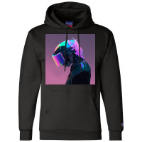 Holographic Non Player Character Sad Champion Hoodie | Artistshot