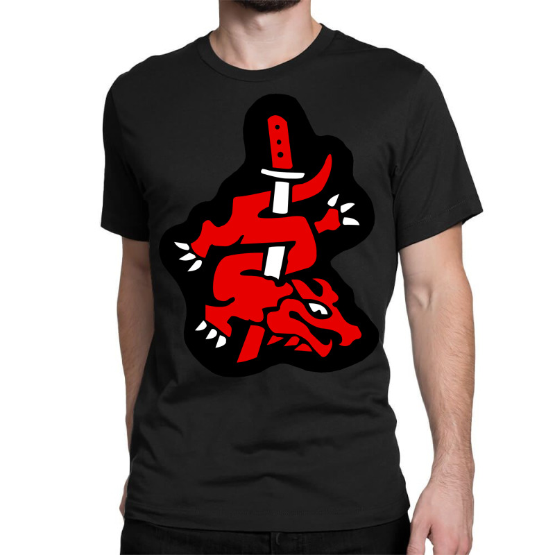 Master Of Silence Symbol Red Classic T-shirt by zeynelntiwaam | Artistshot