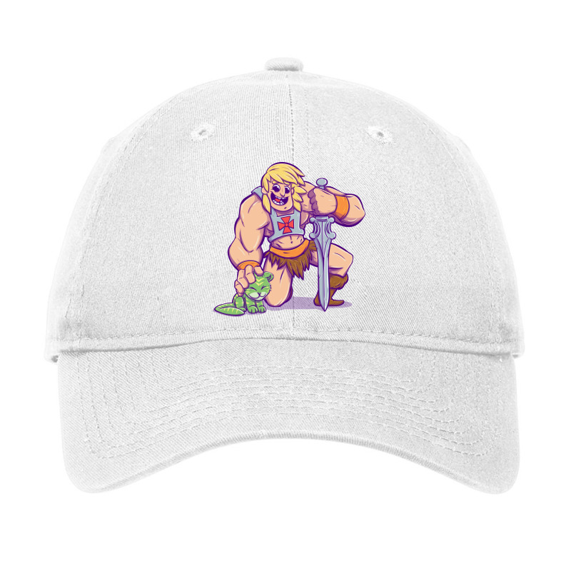 He Man And Cringer Green Adjustable Cap | Artistshot