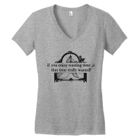 Time Rules Love Women's V-neck T-shirt | Artistshot