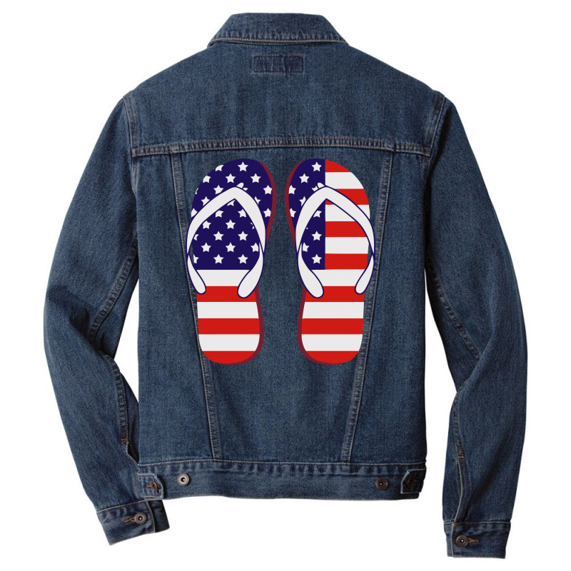 Paire De Tongues Américaine Men Denim Jacket | Artistshot