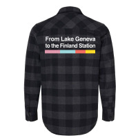 From Lake Geneva To The Finland Station   Lyrics F Flannel Shirt | Artistshot