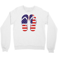 Paire De Tongues Américaine Crewneck Sweatshirt | Artistshot