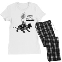 Black And White He Man Travel Women's Pajamas Set | Artistshot