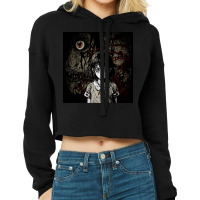 Angry Face Art Xi Cropped Hoodie | Artistshot