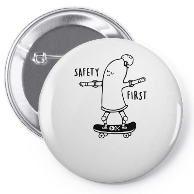 Protect Yourself Funny Skateboard Pin-back Button Designed By Vanotees