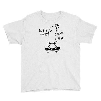 Protect Yourself Funny Skateboard Youth Tee Designed By Vanotees