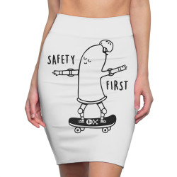 protect yourself funny skateboard Pencil Skirts | Artistshot