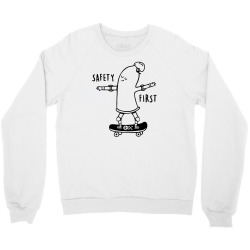 protect yourself funny skateboard Crewneck Sweatshirt | Artistshot