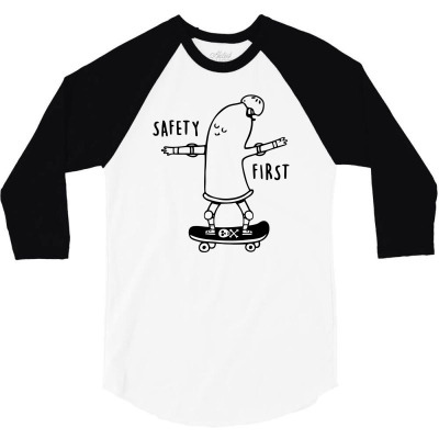 Protect Yourself Funny Skateboard 3/4 Sleeve Shirt Designed By Vanotees