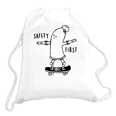 Protect Yourself Funny Skateboard Drawstring Bags Designed By Vanotees