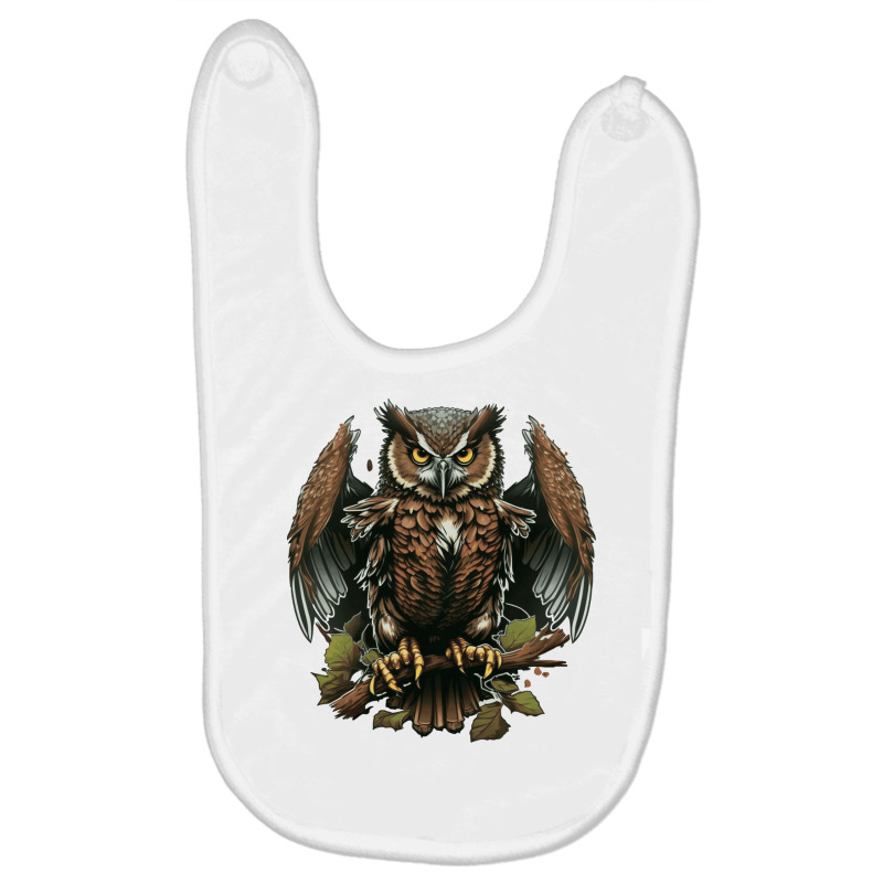 Owl Master Angry Baby Bibs by AustinBranch111 | Artistshot