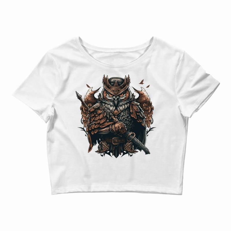 Owl Master Angry Crop Top by AustinBranch111 | Artistshot