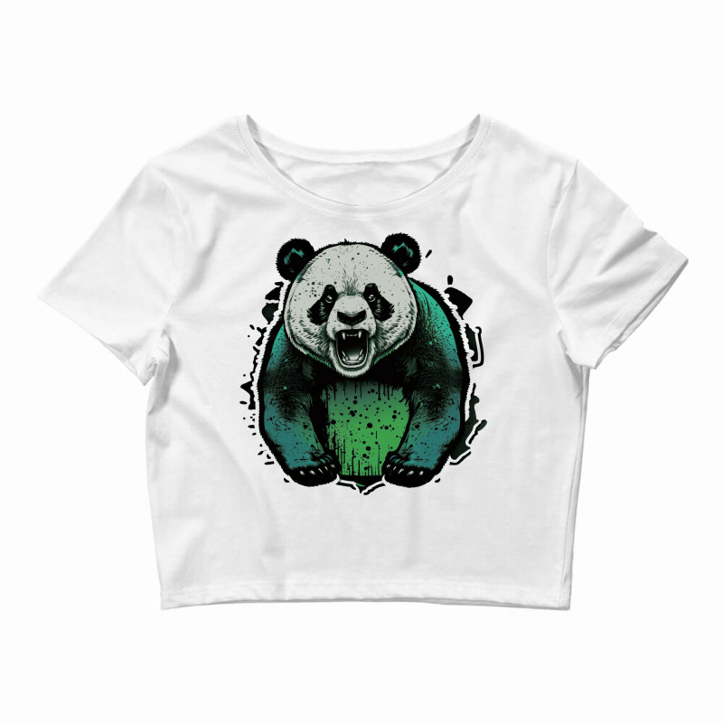 Panda Angry Crop Top by YaelWorkman180 | Artistshot