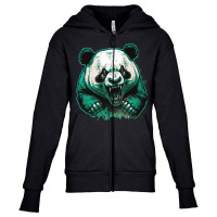 Panda Angry Youth Zipper Hoodie | Artistshot