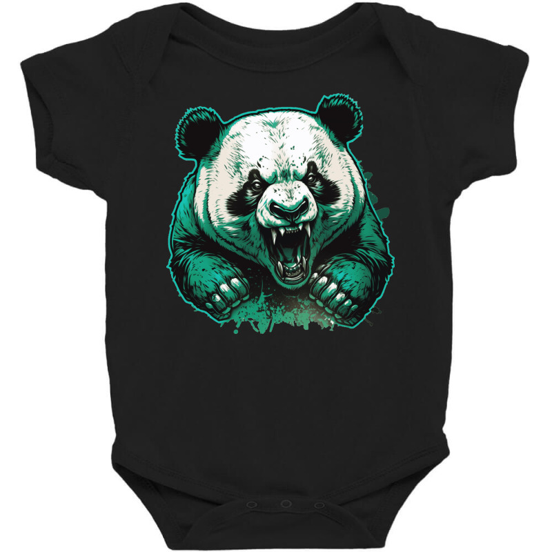 Panda Angry Baby Bodysuit by YaelWorkman180 | Artistshot