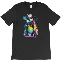 Panda Cowboy Rainbow T-shirt | Artistshot