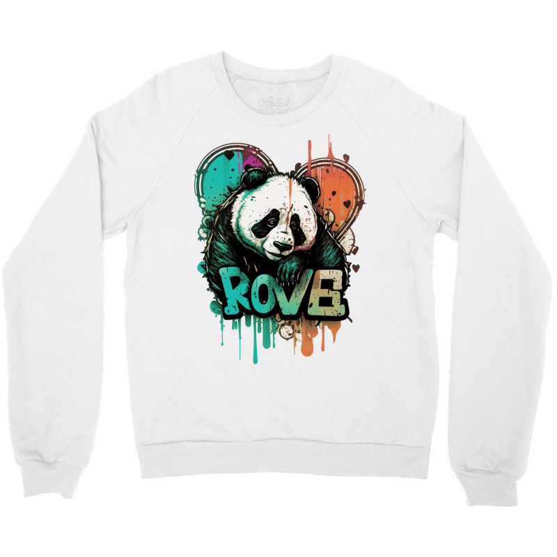 Panda Crush Love Crewneck Sweatshirt by NissimHouston109 | Artistshot