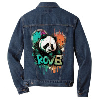 Panda Crush Love Men Denim Jacket | Artistshot