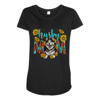 Western Alaskan Husky Mom Maternity Scoop Neck T-shirt | Artistshot