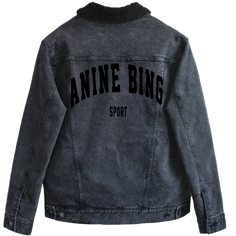 Anine Bing Harvey Unisex Sherpa-lined Denim Jacket | Artistshot