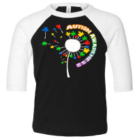 Autism Awareness T  Shirt Autism T  Shirt Autism Dandelion Flower Puzz Toddler 3/4 Sleeve Tee | Artistshot