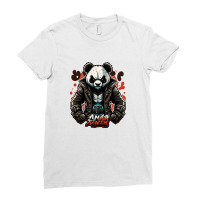 Panda Master Angry Ladies Fitted T-shirt | Artistshot