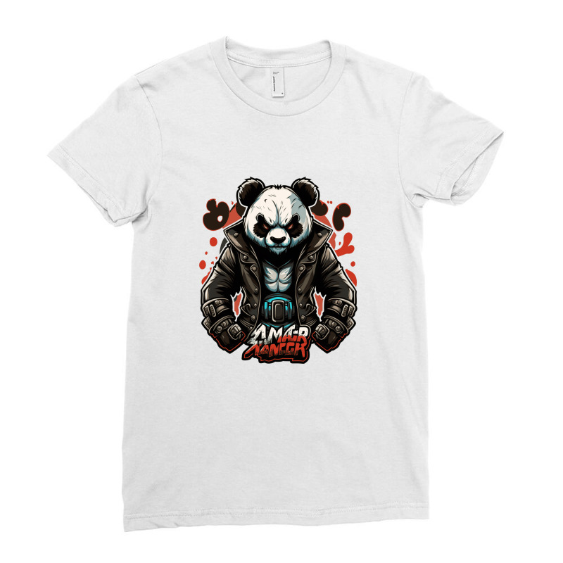 Panda Master Angry Ladies Fitted T-Shirt by Katoslass180 | Artistshot