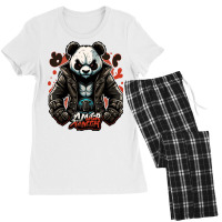 Panda Master Angry Women's Pajamas Set | Artistshot