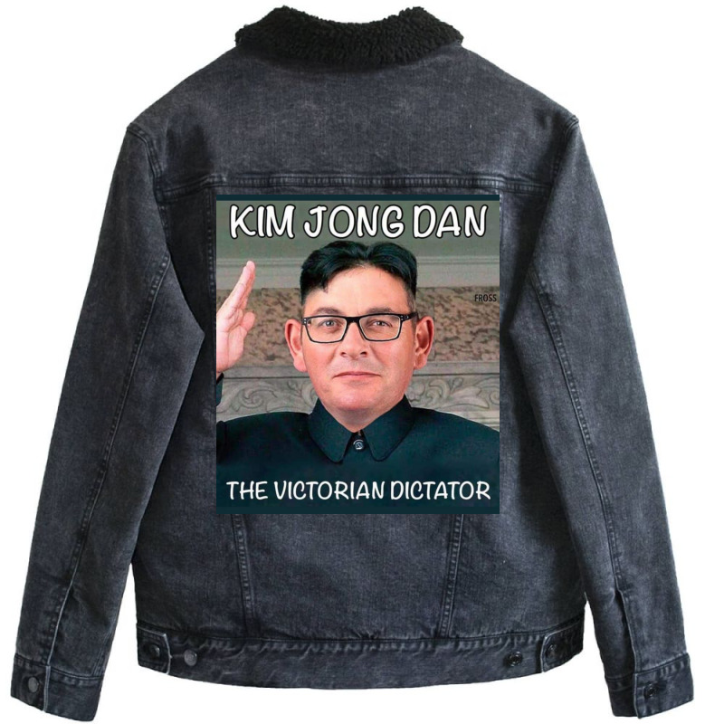 Dan Andrews Jong Un Unisex Sherpa-Lined Denim Jacket by marssindo | Artistshot