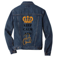 Keep Calm And Do Good Men Denim Jacket | Artistshot