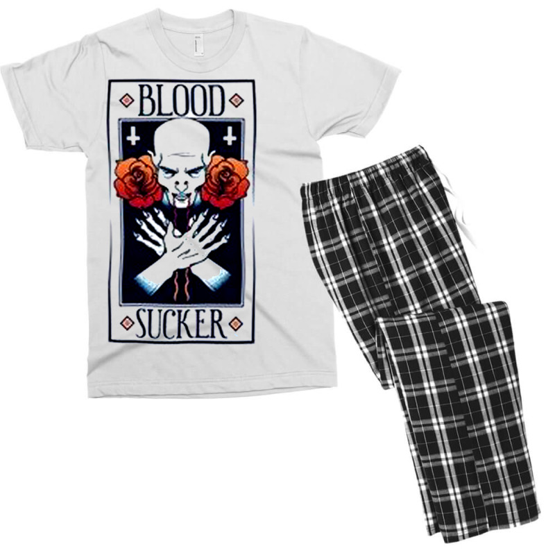 Blood Sucker Men's White Vest Men's T-shirt Pajama Set | Artistshot