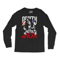 Death In My Metal Not On My Plate Men's Long Sleeve Shirts | Artistshot