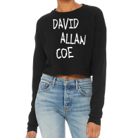 David Allan Coe ))(( Mysterious Rhinestone Cowboy Cropped Sweater | Artistshot