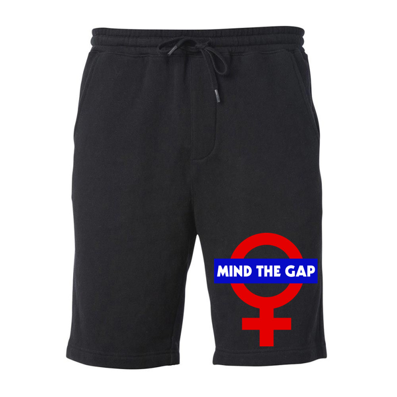 Mind The Gap  Feminist Power Symbol Design Fleece Short | Artistshot