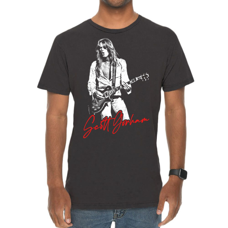 Scott Gorham  Vintage Look Design Vintage T-Shirt by omodunudanue | Artistshot